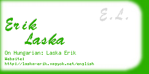 erik laska business card